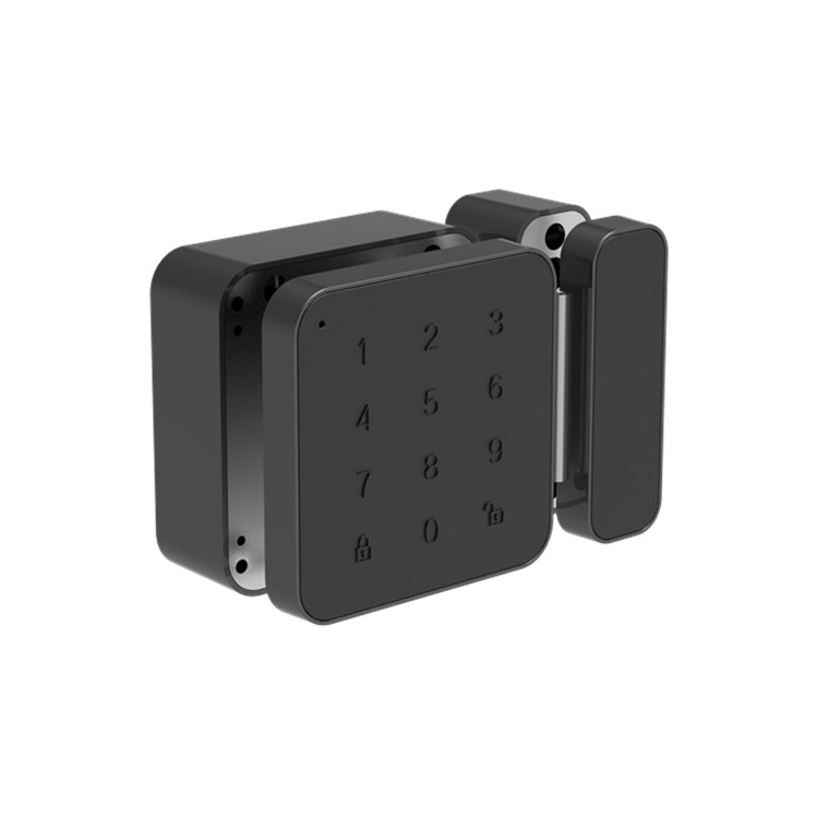 Bluetooth connected remote unlock glass door lock passcode version